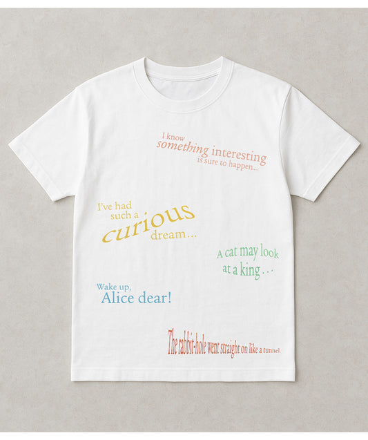 【JETSET SOLO PLUS】Alice Quote Print Tee