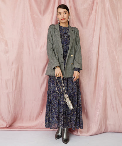 20-1182【JETSET SOLO PLUS】へリンボーンWブレストジャケット