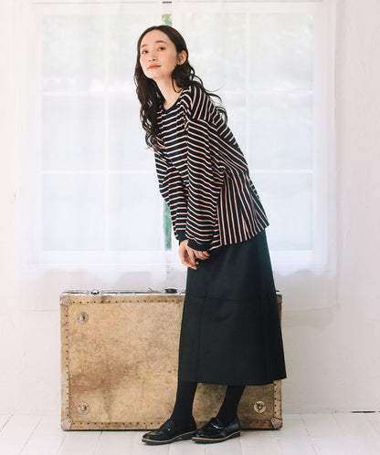 21号(6L～) FONTLAB サイドスイッチボーダーカットソー