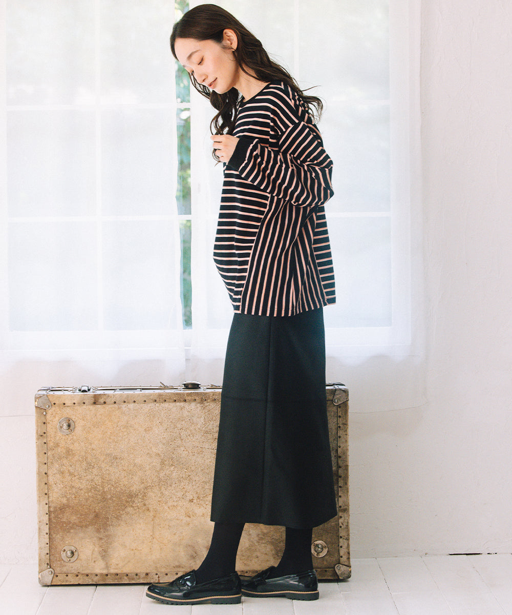 21号(6L～) FONTLAB サイドスイッチボーダーカットソー