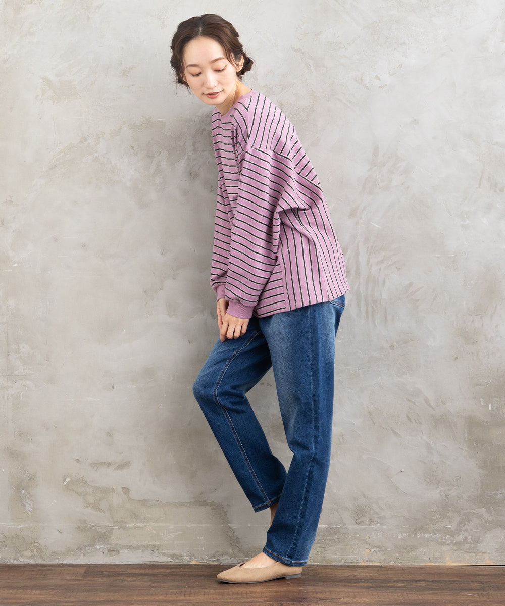 21号(6L～) FONTLAB サイドスイッチボーダーカットソー