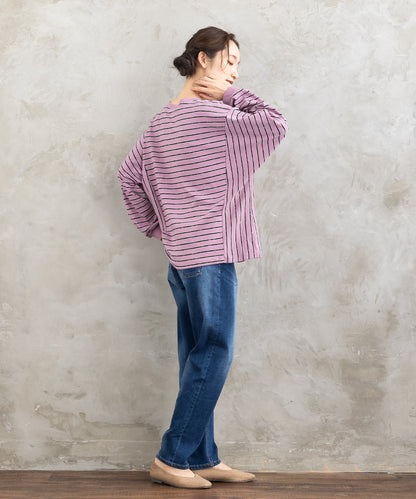 21号(6L～) FONTLAB サイドスイッチボーダーカットソー