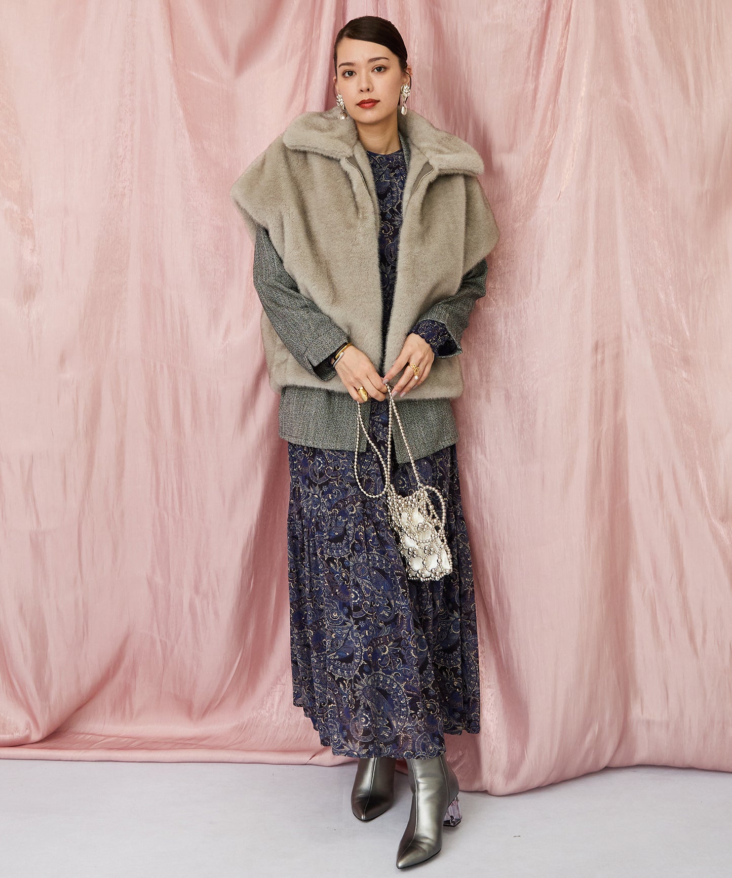 20-1182【JETSET SOLO PLUS】へリンボーンWブレストジャケット