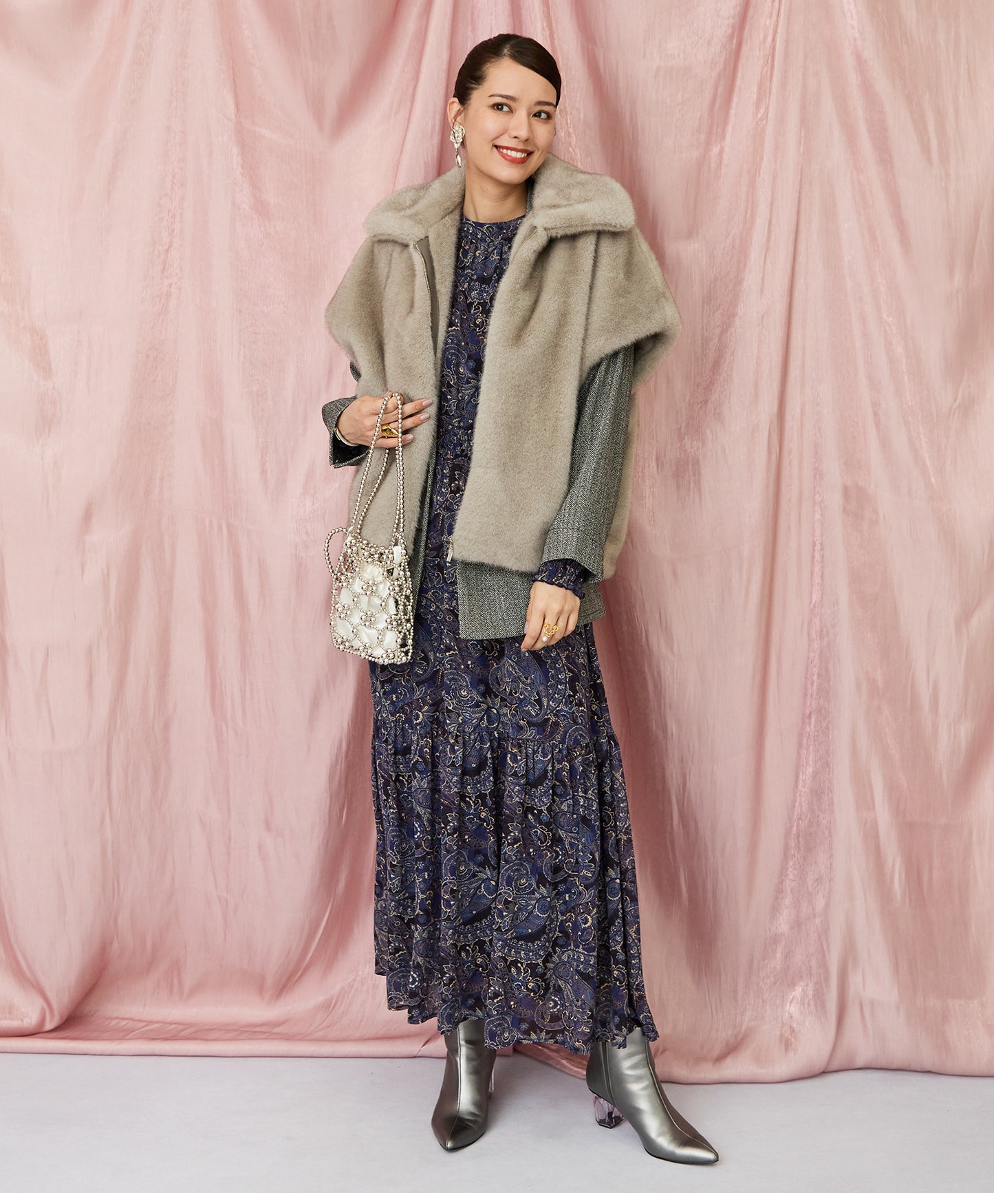 20-1182【JETSET SOLO PLUS】へリンボーンWブレストジャケット