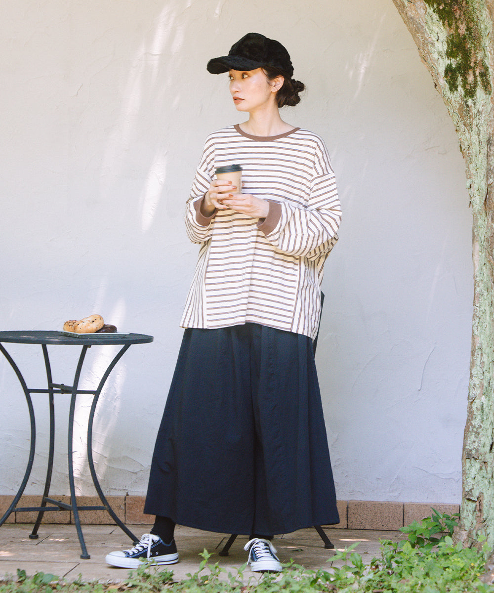 21号(6L～) FONTLAB サイドスイッチボーダーカットソー