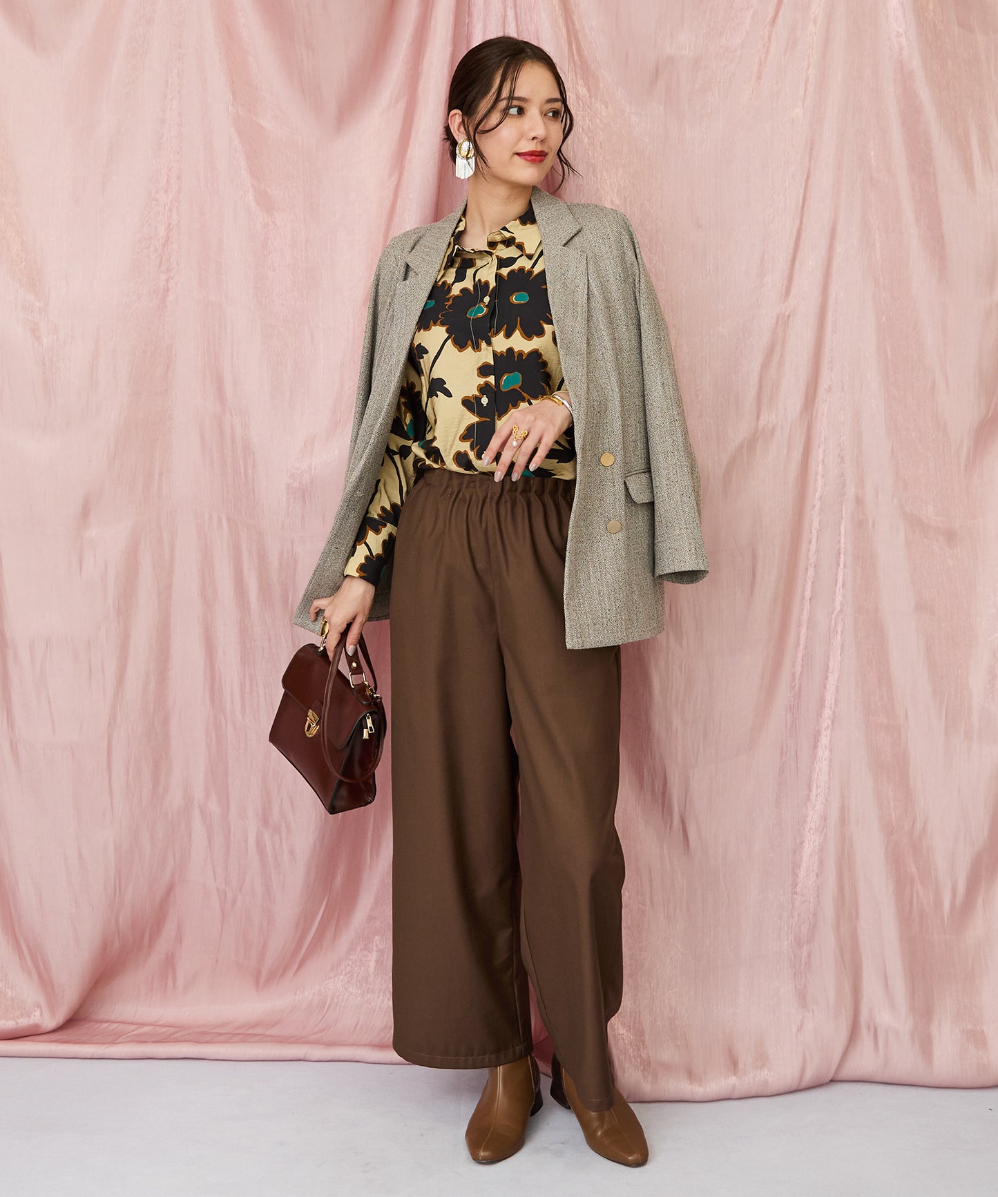 20-1182【JETSET SOLO PLUS】へリンボーンWブレストジャケット