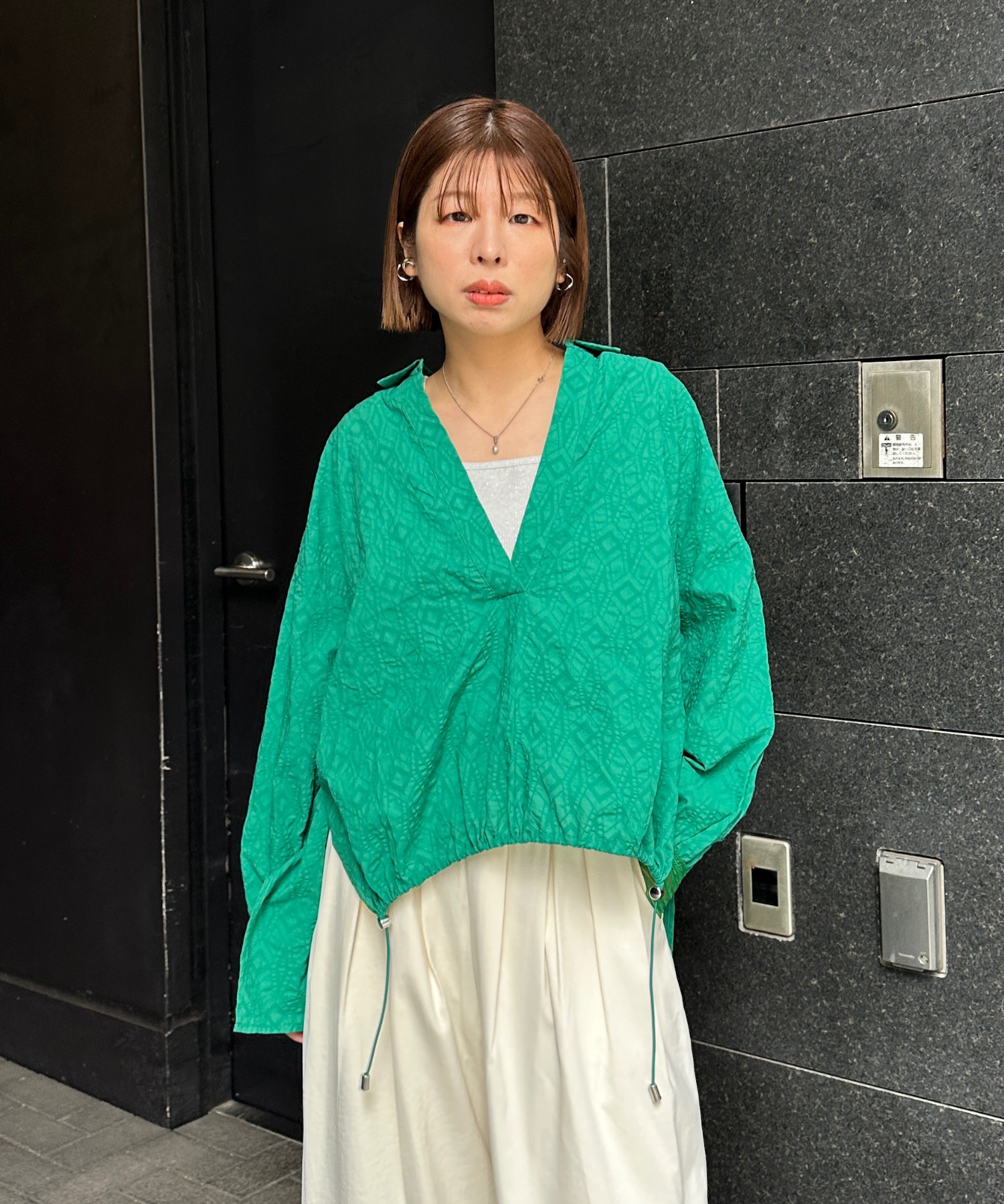 【FONT LAB】ランダムサッカードロストスキッパーシャツ’26