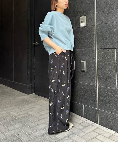 【FONT LAB】ピンタックヘムライトポンチカットソー