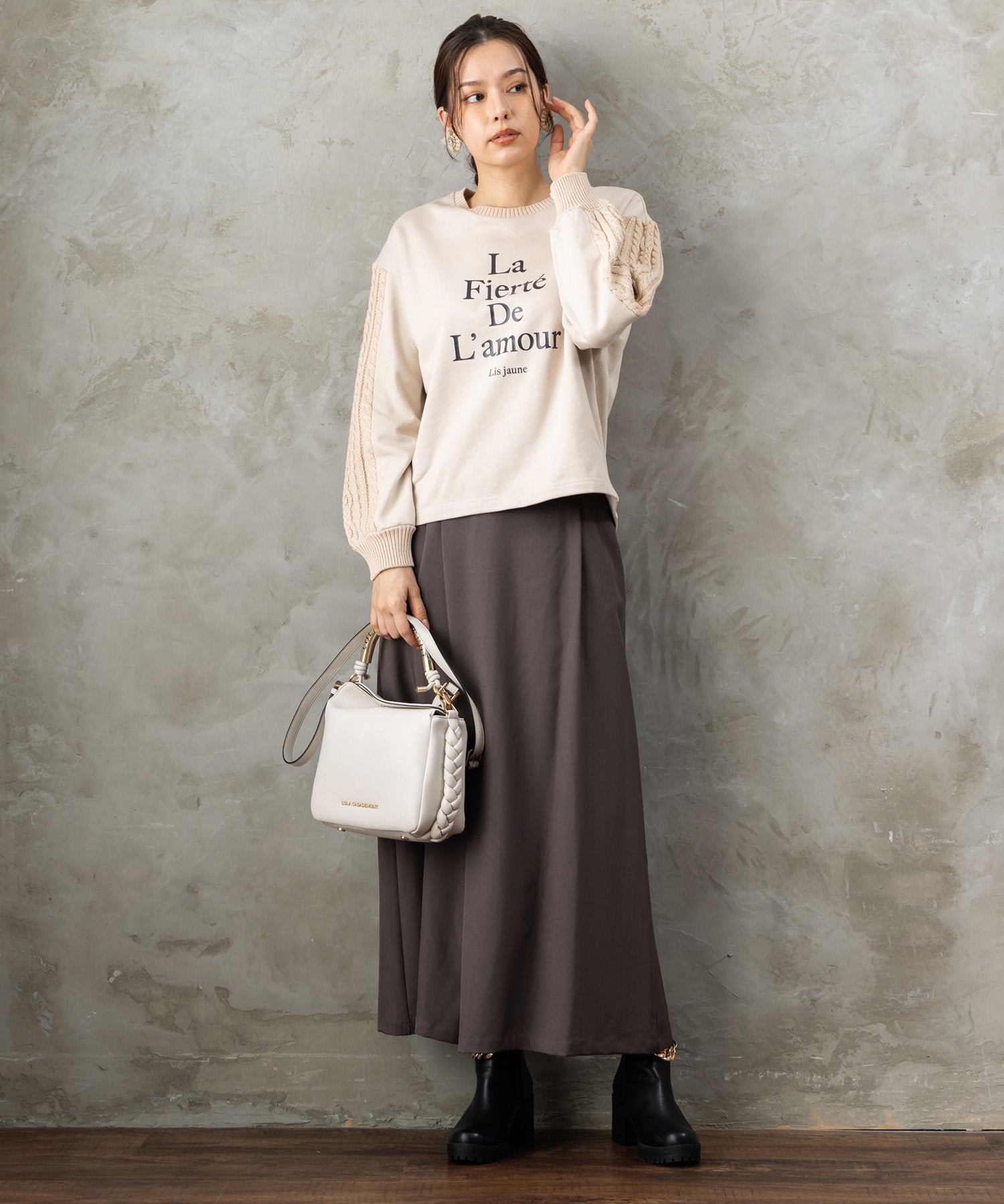 レディース スカーチョ ラップ風デザイン ストレッチツイル｜JETSET