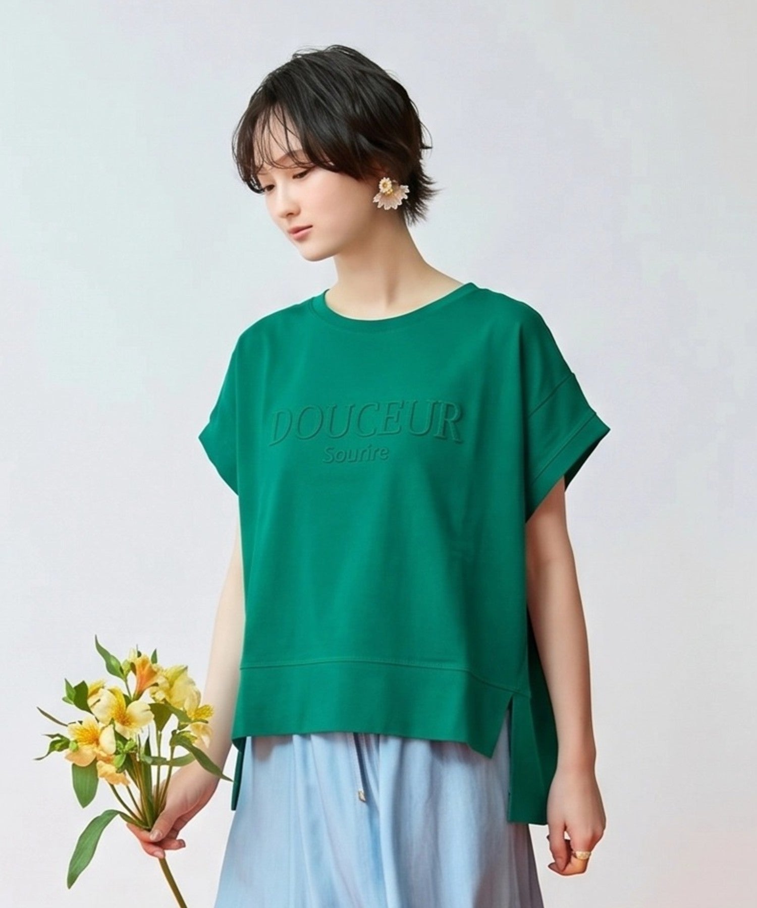【FONT LAB】エンボスロゴリラックスTシャツ