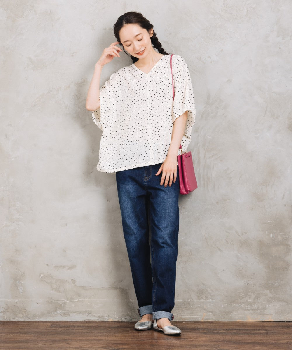 London Denim [Rogique]レインボーステッチエアレットデニム
