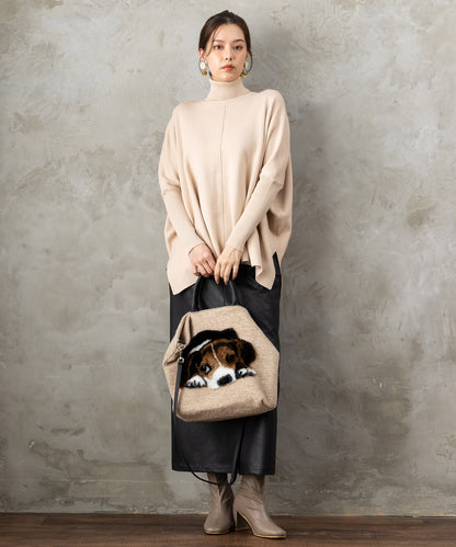 【FONT LAB】抗菌ポンチョニット