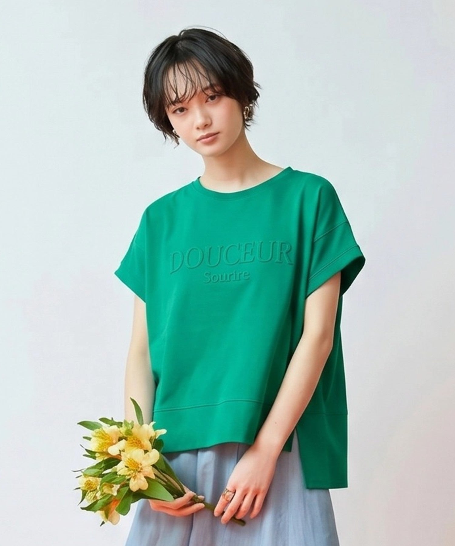 【FONT LAB】エンボスロゴリラックスTシャツ