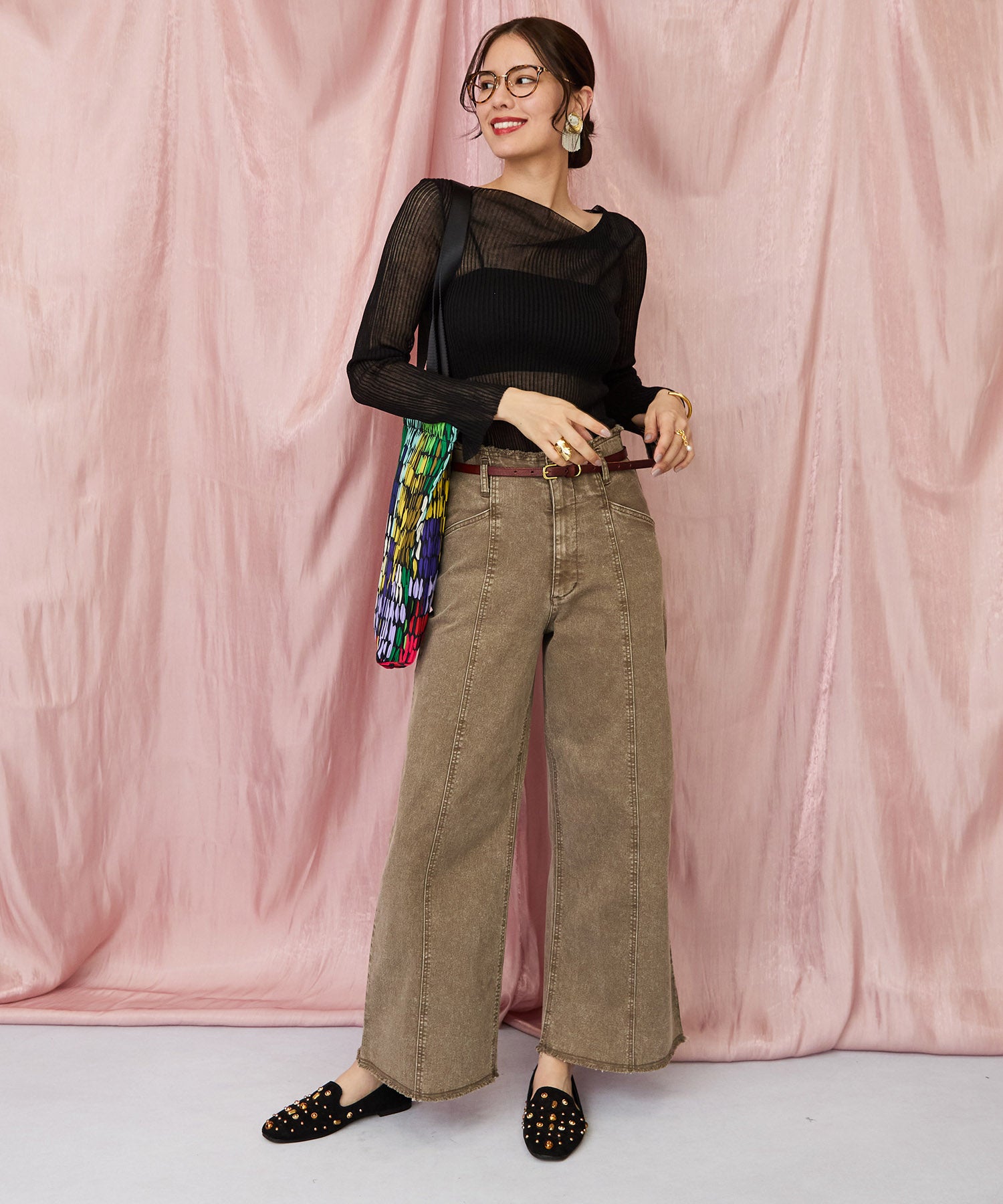 【FONT LAB】フリンジワイドデニム’25