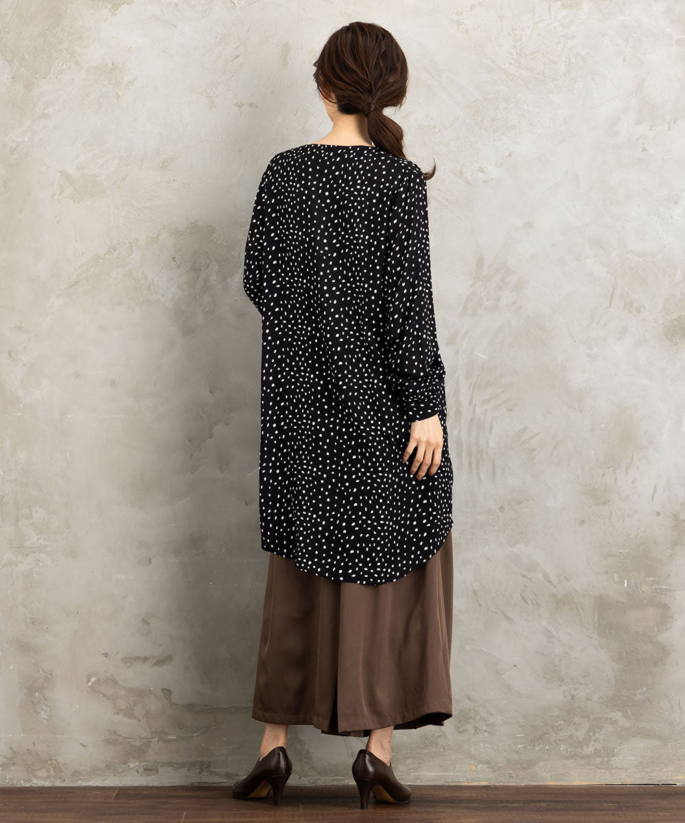 KAFFE アソートプリントシャツチュニック