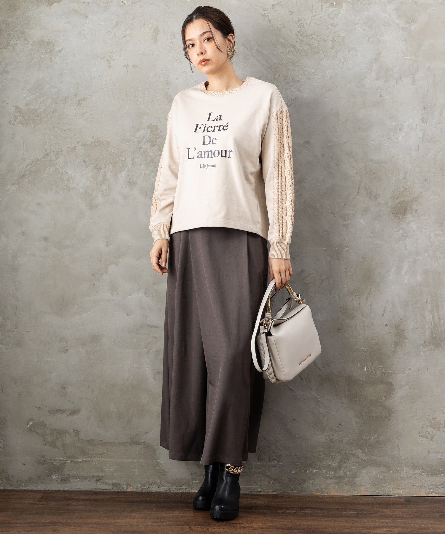 レディース スカーチョ ラップ風デザイン ストレッチツイル｜JETSET