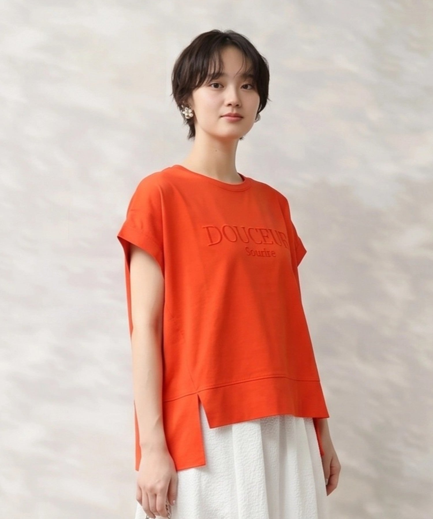 【FONT LAB】エンボスロゴリラックスTシャツ