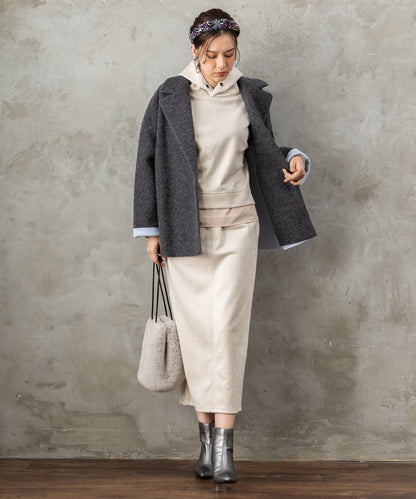 【FONT LAB】起毛ダンボールフーディーセットアップ