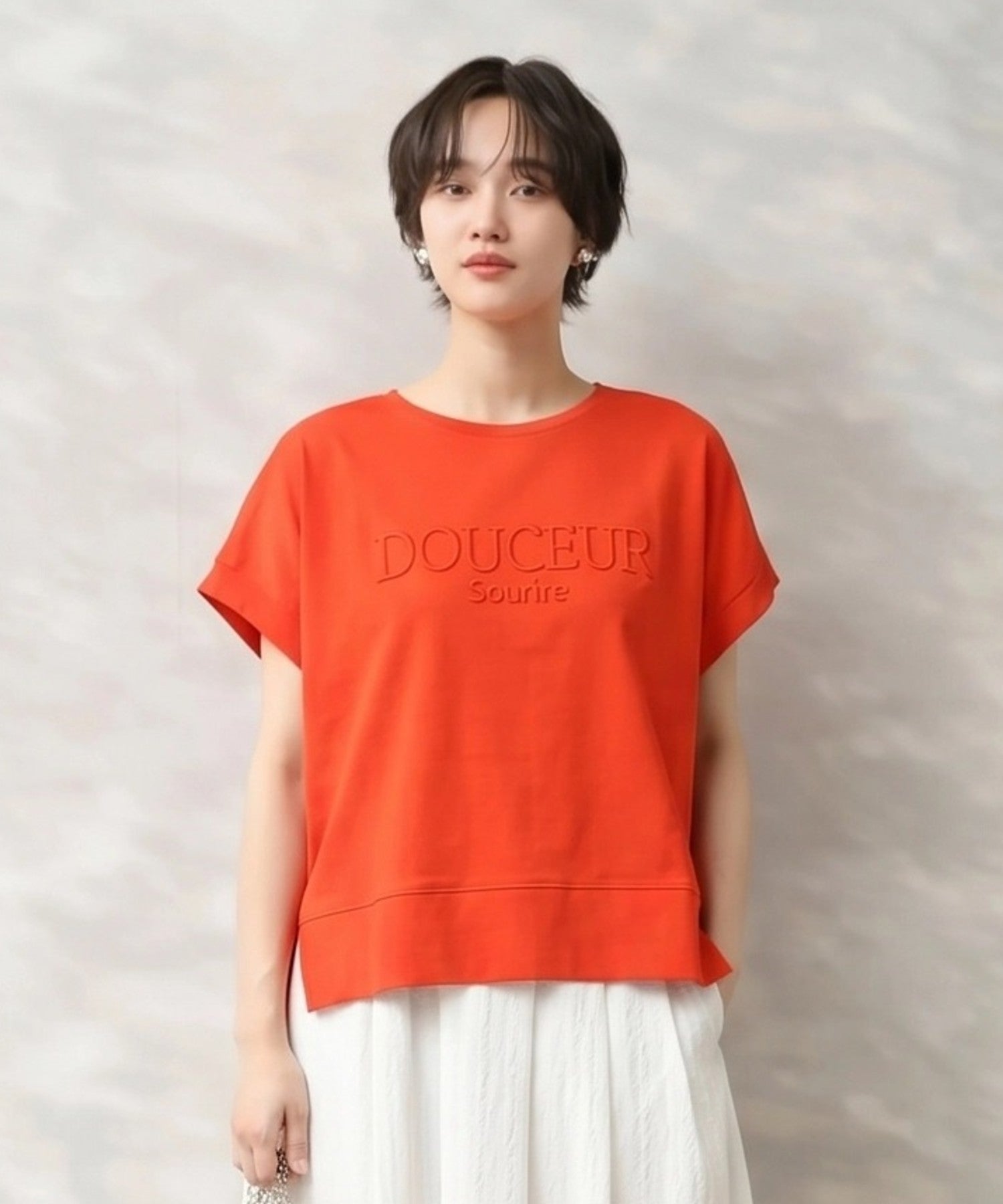 【FONT LAB】エンボスロゴリラックスTシャツ