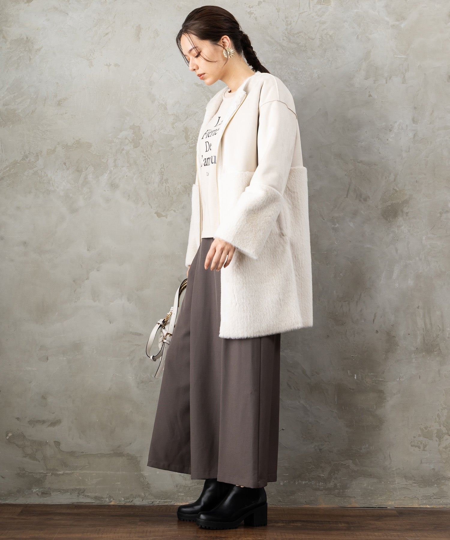 レディース スカーチョ ラップ風デザイン ストレッチツイル｜JETSET