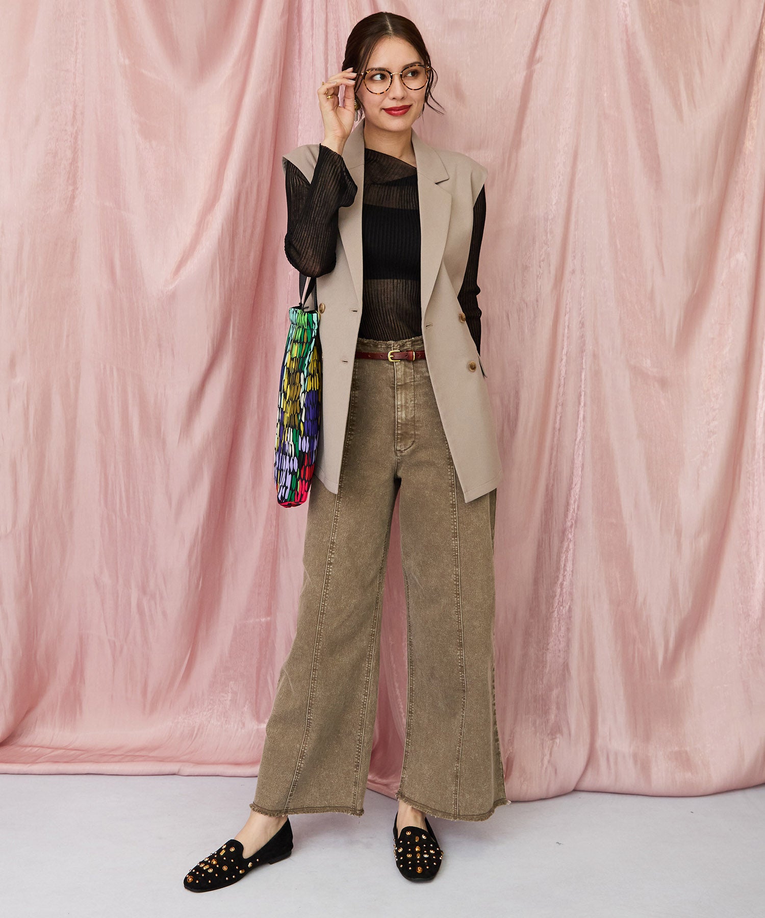 【FONT LAB】フリンジワイドデニム’25