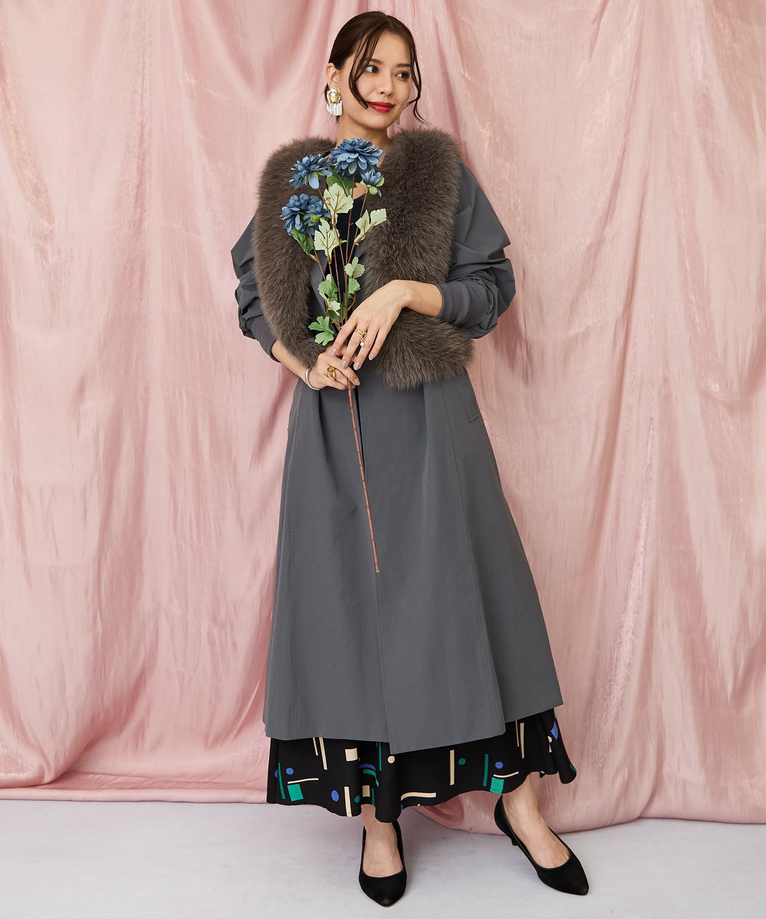 レディース ファーベスト ラメ フェイクファー ｜JETSET SOLO PLUS