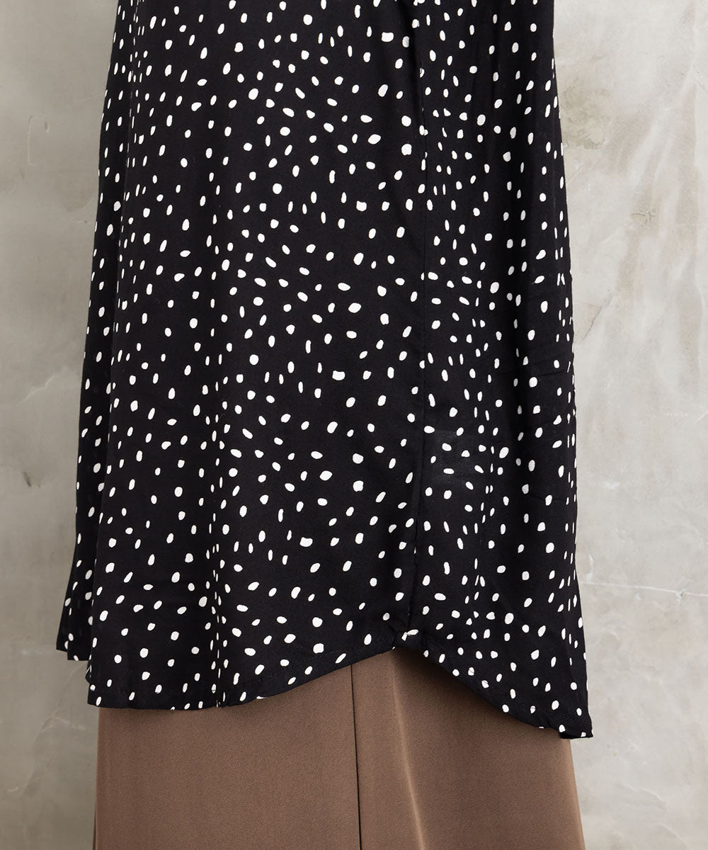 KAFFE アソートプリントシャツチュニック