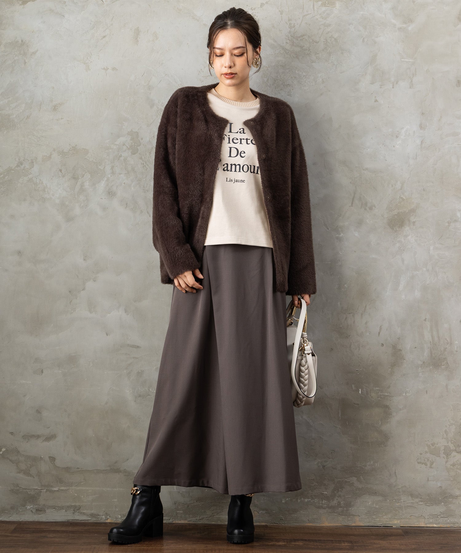 レディース スカーチョ ラップ風デザイン ストレッチツイル｜JETSET