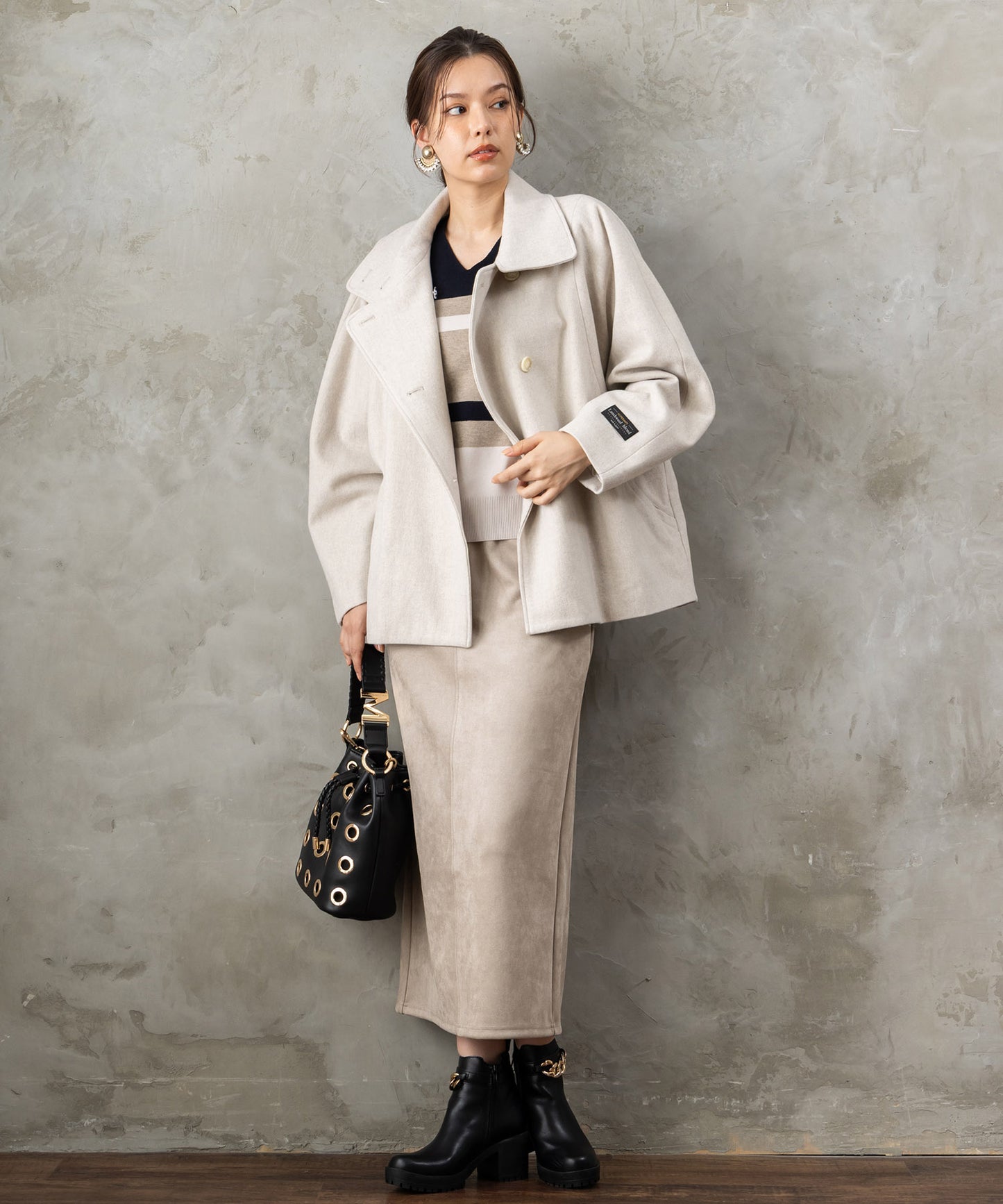 【FONT LAB】起毛ダンボールフーディーセットアップ