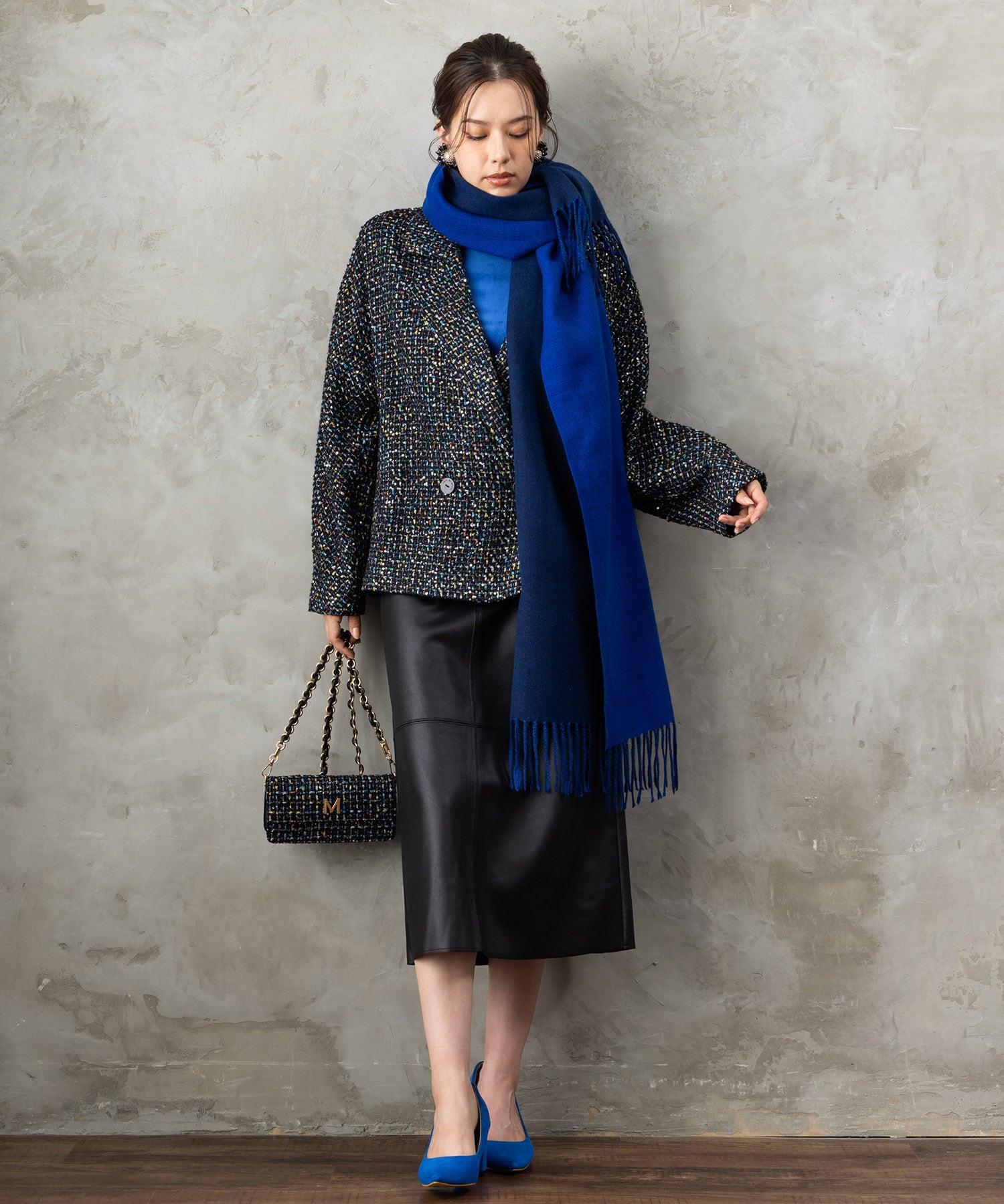 【SKATIE】ダブルフェイスストール