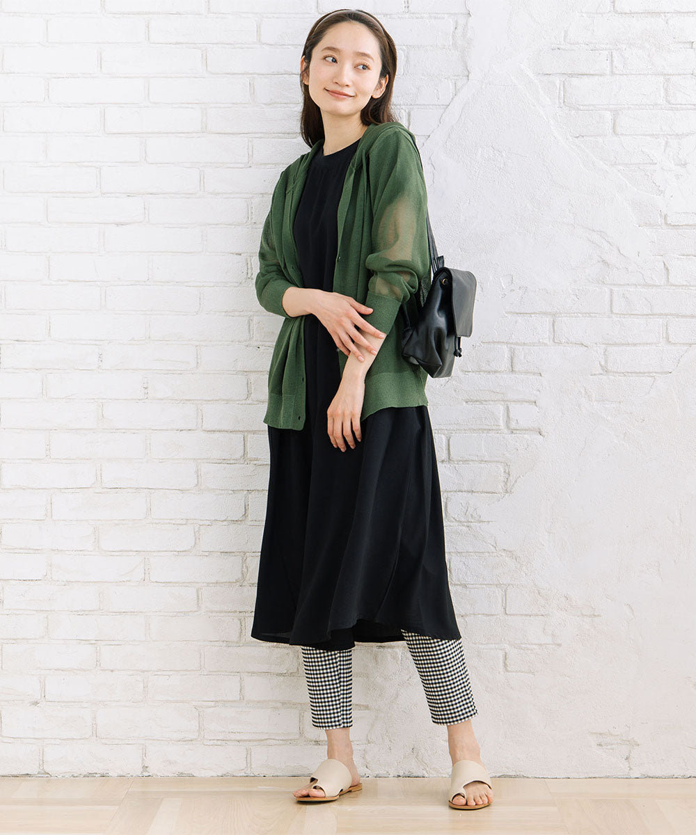 50-1324　FONTLAB 【アンチピリング】シアーフーディーカーディガン【先行予約】