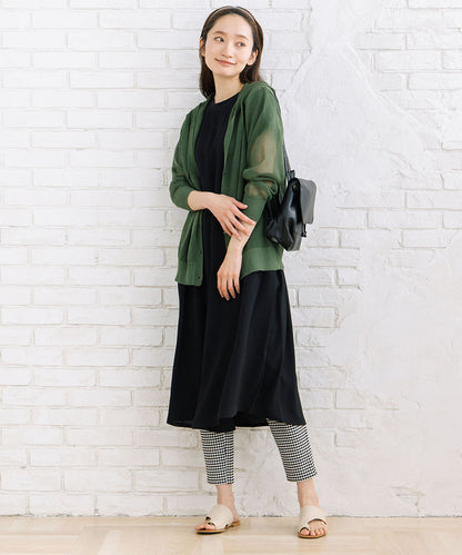 50-1324　FONTLAB 【アンチピリング】シアーフーディーカーディガン【先行予約】