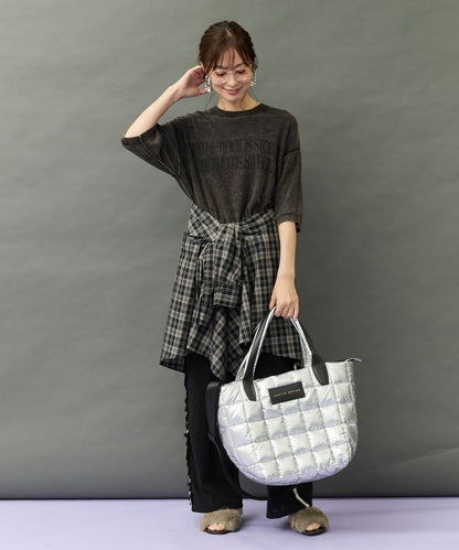 【SKATIE】メタリックパテッドトートBAG