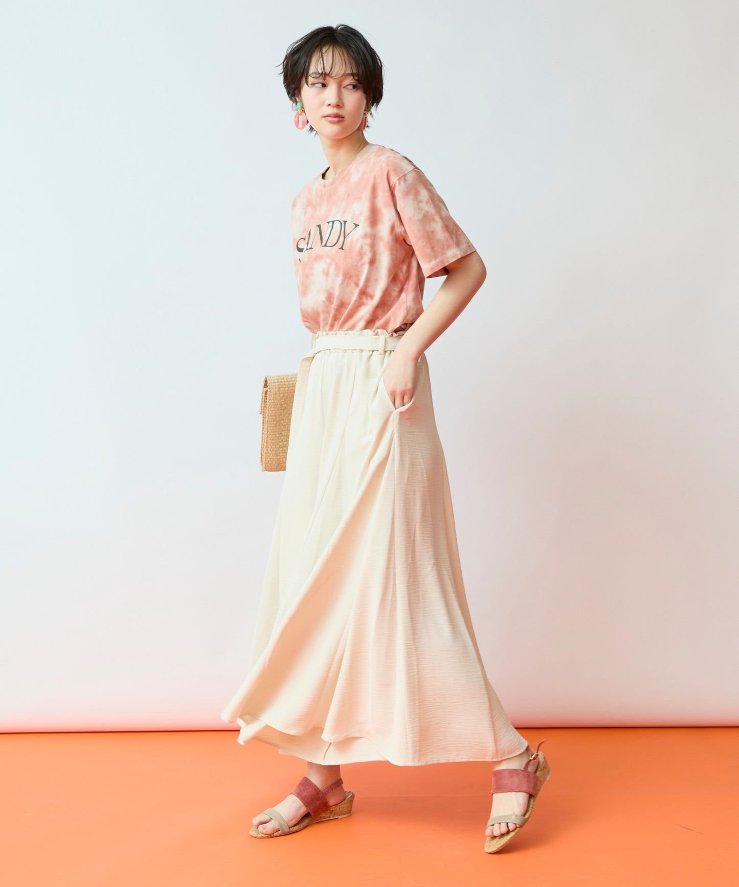 【FONT LAB】タイダイ×ロゴTシャツ