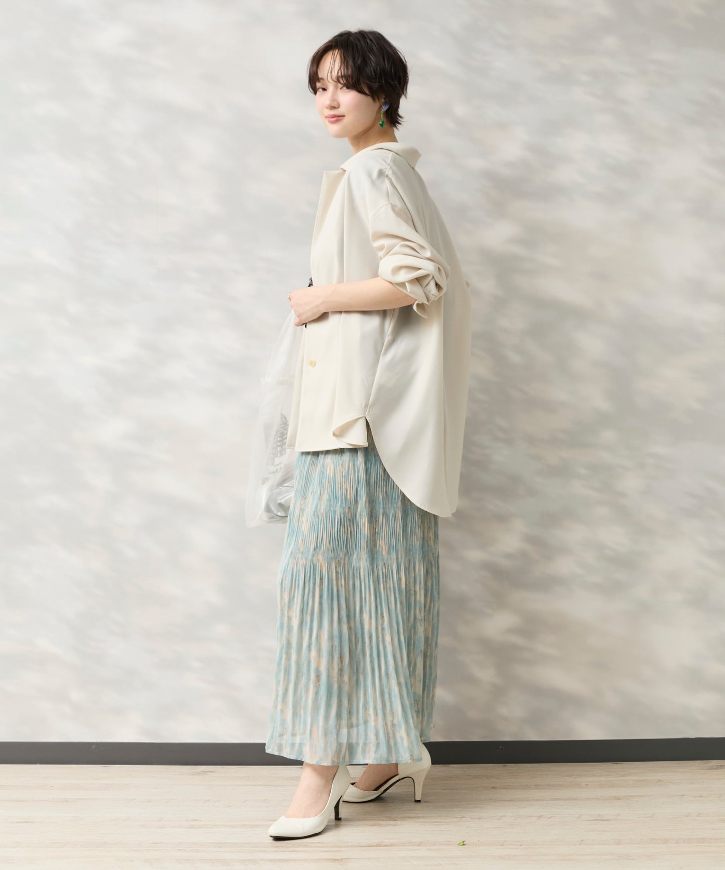【JETSET SOLO PLUS】RELAxION twill テーラードシャツジャケット