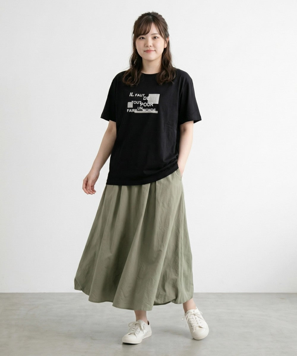 【sabstreet bis】【web限定】 箔×ロゴプリントTシャツ