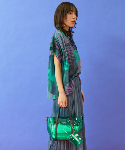 【RIPANI】PVC×レザーミニトートBAG