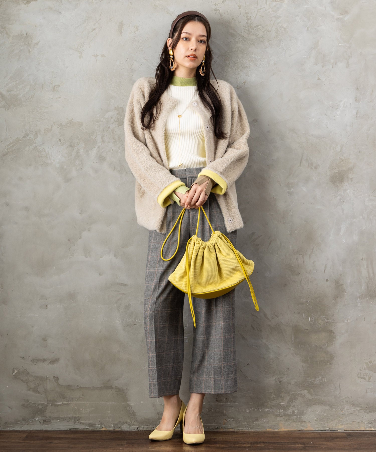 【FONT LAB】ダブルフェイスフェザーコーディガン’25