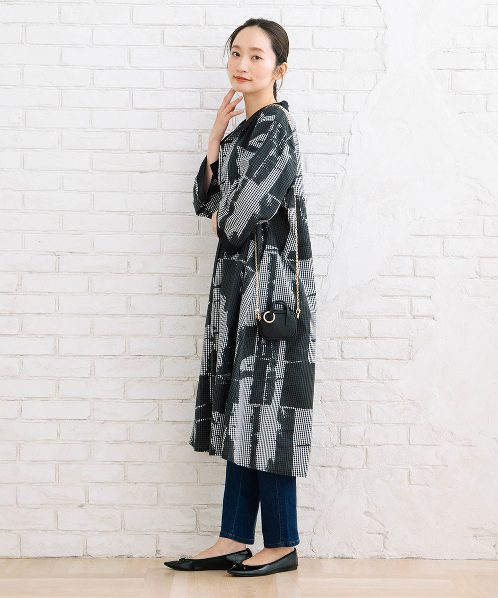 K COLLECTION ギンガムチェック×プリントワンピース