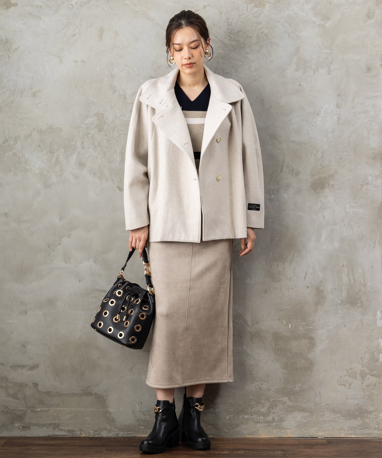 【JETSET SOLO PLUS】マシュマロタッチミラノVネックニット