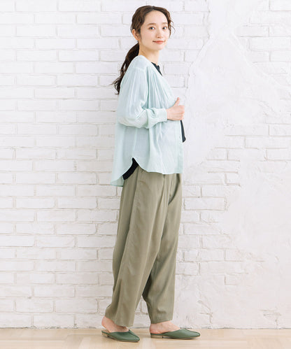 01-6719　FONTLAB 気流染めシャツカーディガン【先行予約】