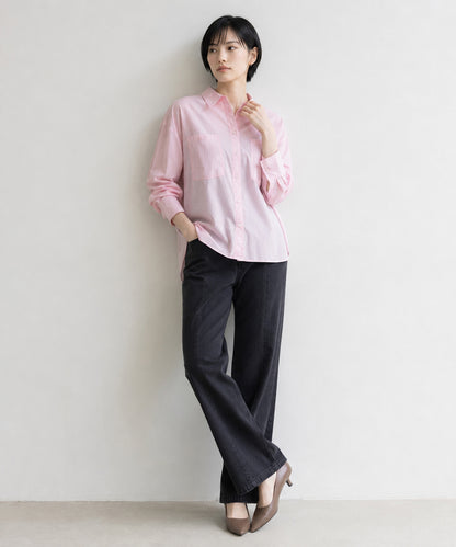 【NUMPH】バックボタニカルフォレストコンビシャツ