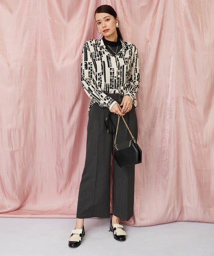 12-1892【JETSET SOLO PLUS】2WAYピーチツイルワイドパンツ