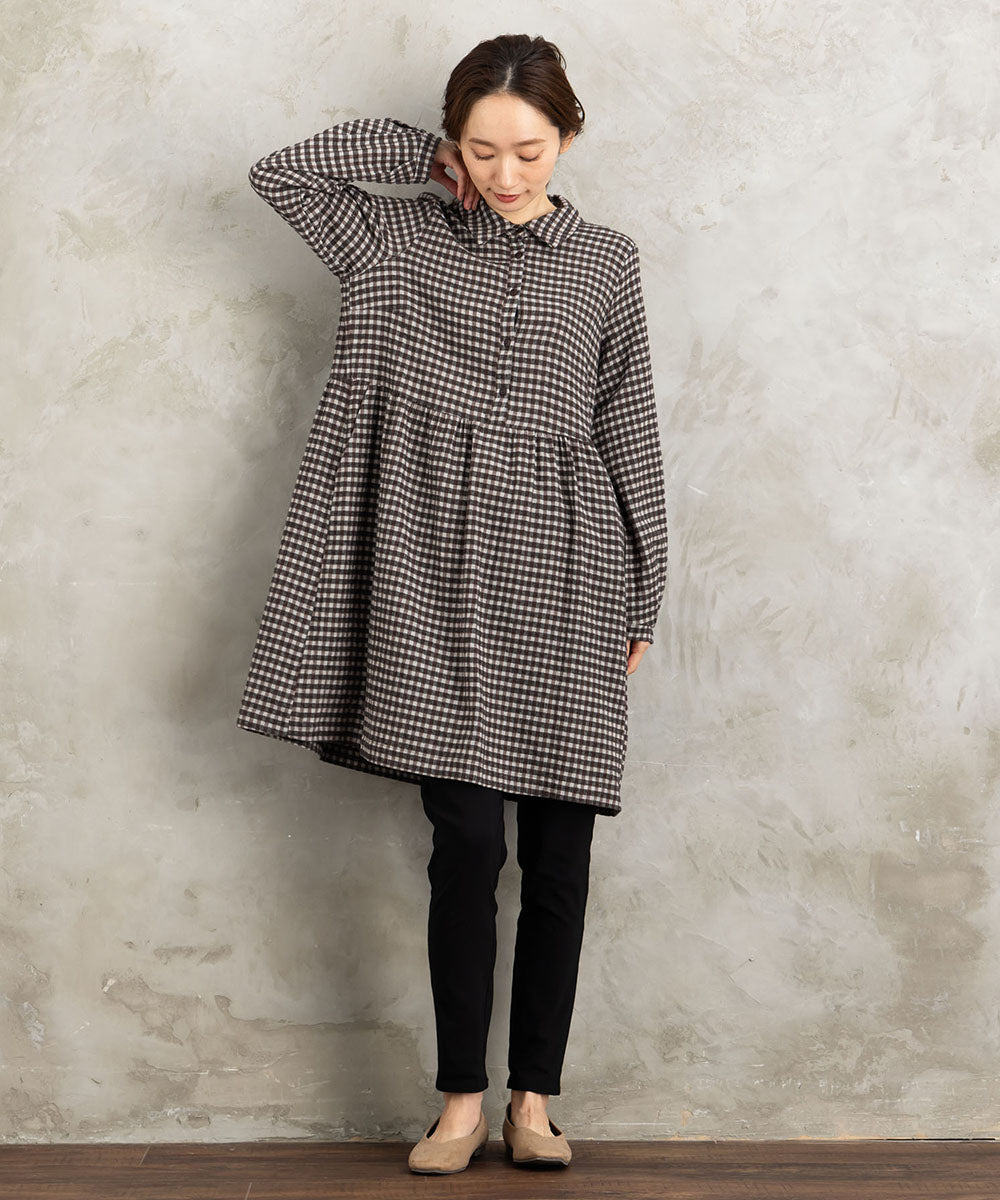 Humility ギンガムチェックチュニックワンピース