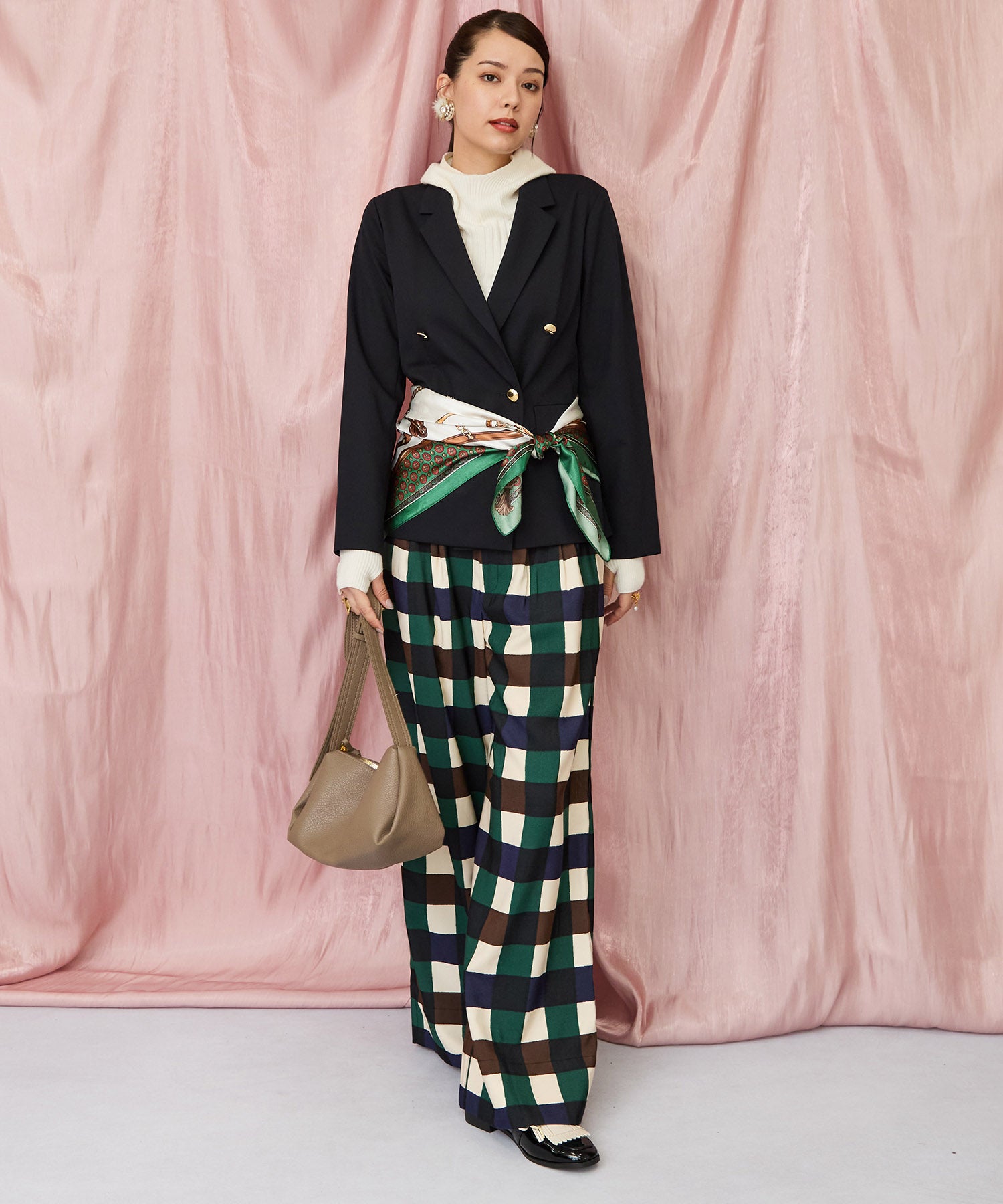 20-1183【JETSET SOLO PLUS】サイロストレッチツイルWブレストジャケット