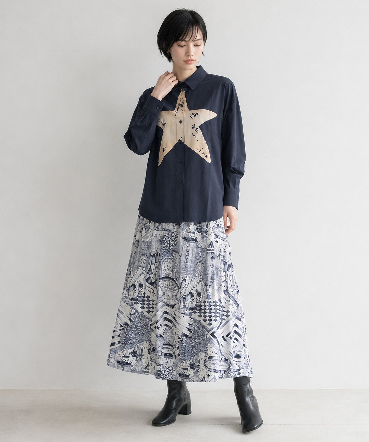 【NUMPH】ワンダーランドトワルプリントスカート
