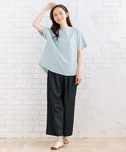21号(6L～) 〈MADE IN JAPAN〉【LYCRA・COOLMAX・吸汗・速乾】シアサッカーカットソー