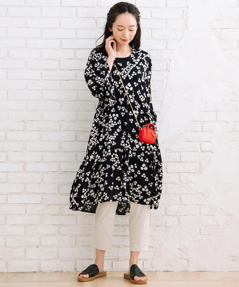 KAFFE リトルフラワープリントワンピース