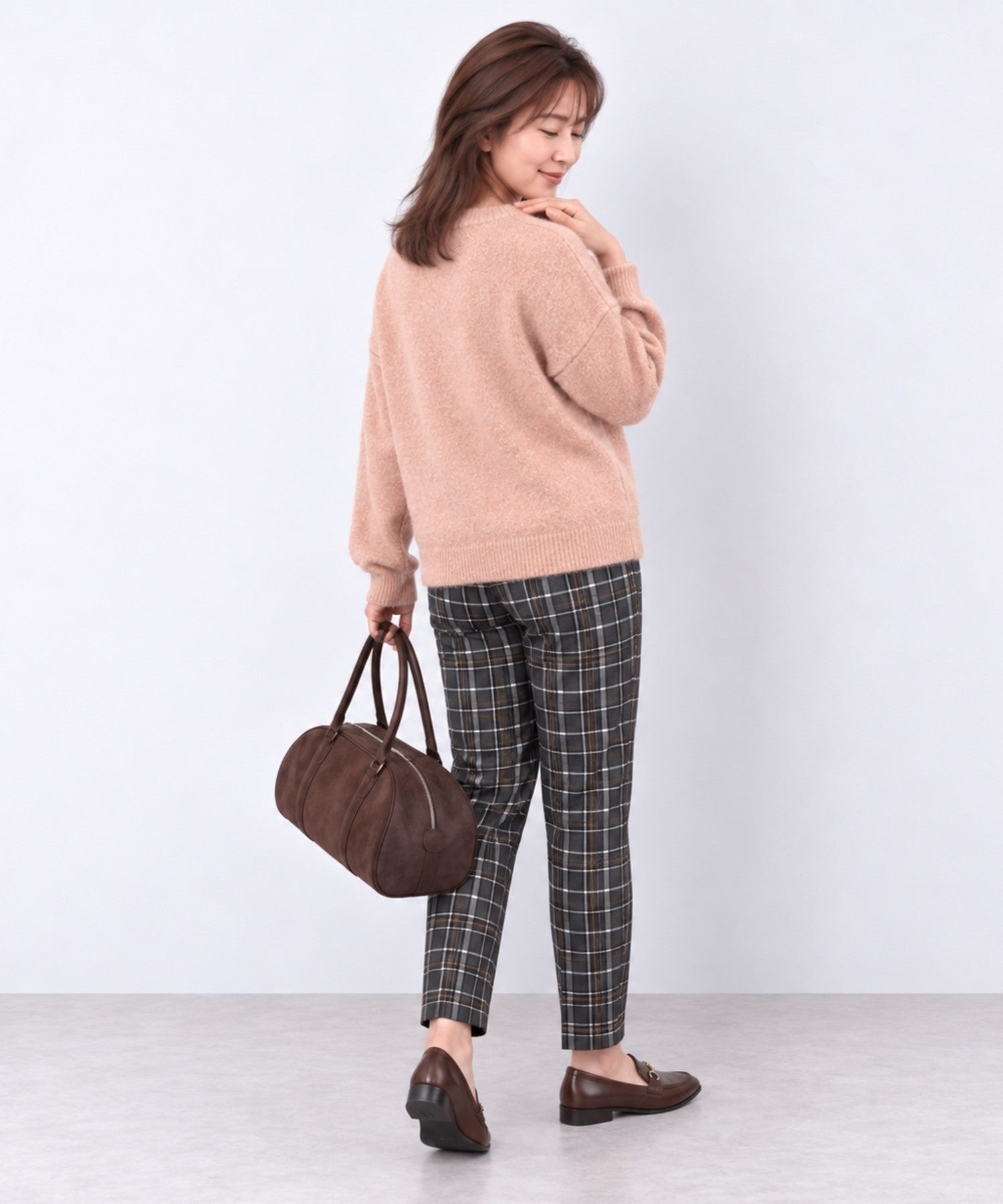 【sabstreet bis】【web限定】 クルーネック杢ニット【先行予約】