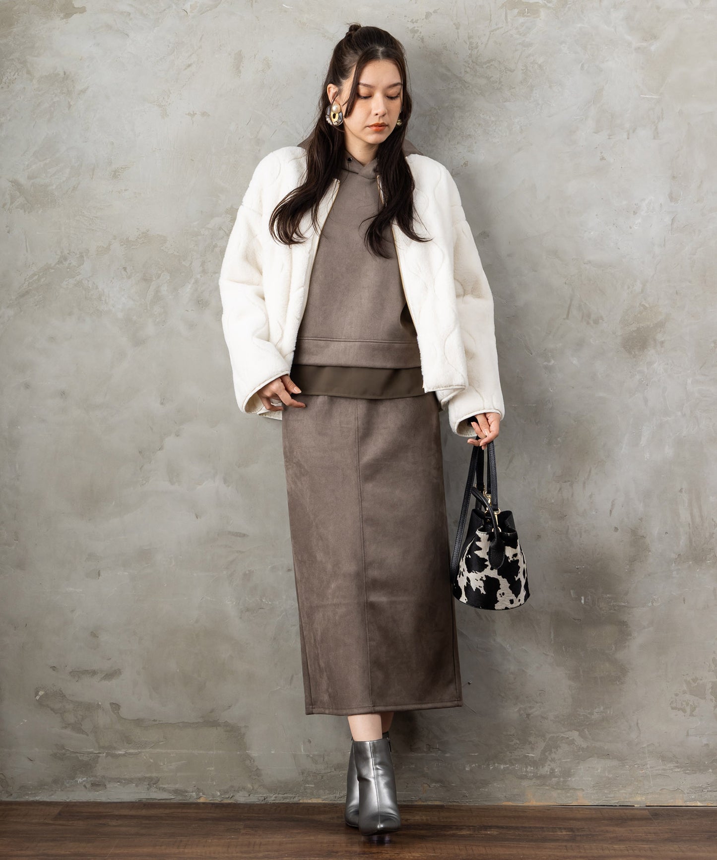 【FONT LAB】オニオンキルティングリバーシブルブルゾン